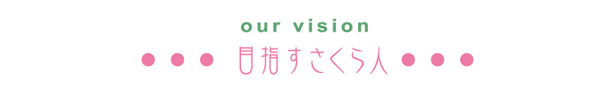 our vision　目指すさくら人